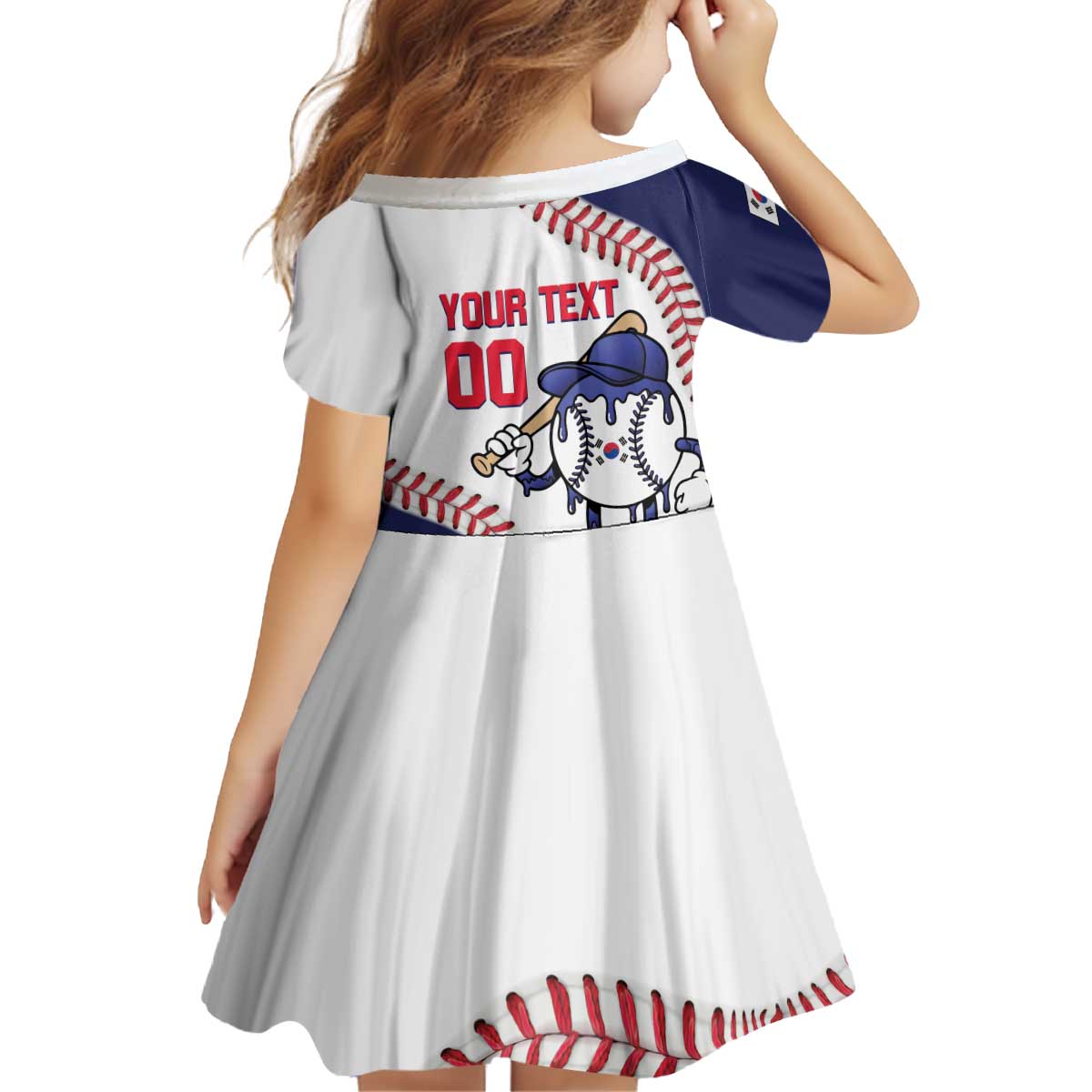 South Korea 2026 Baseball Custom Kid Short Sleeve Dress Go Champions Drip Style
