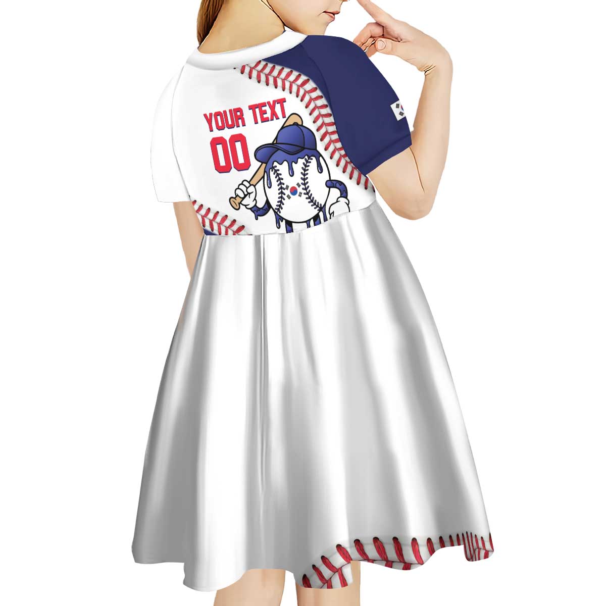 South Korea 2026 Baseball Custom Kid Short Sleeve Dress Go Champions Drip Style