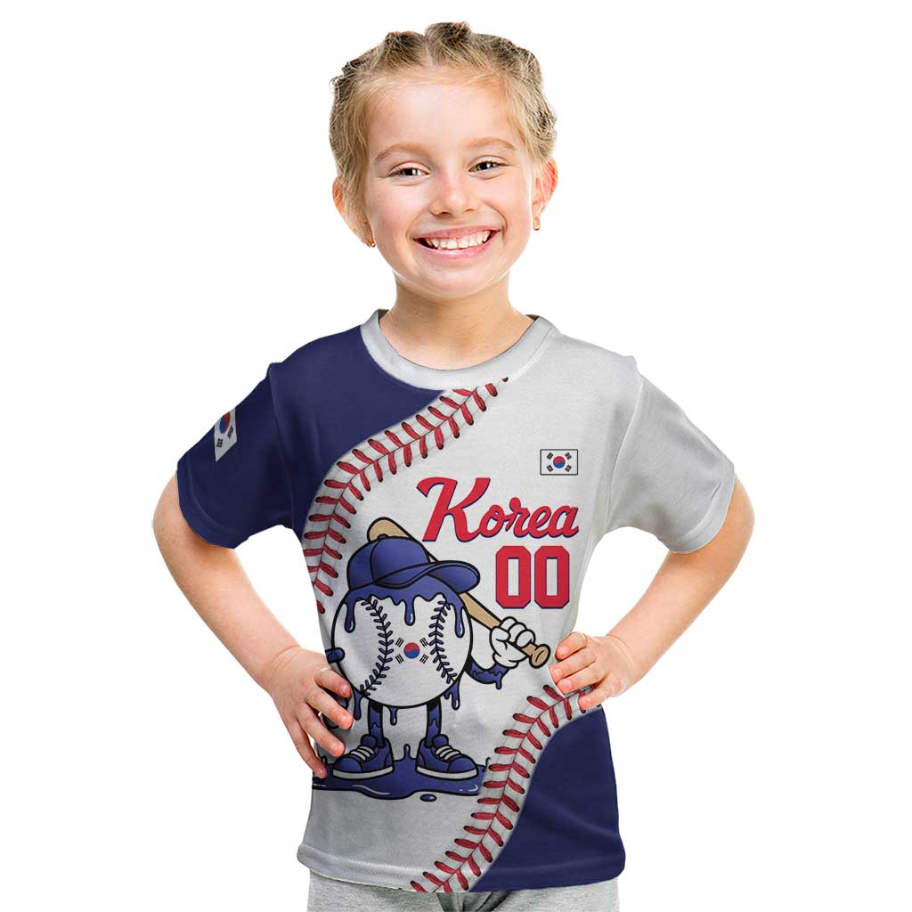 South Korea 2026 Baseball Custom Kid T Shirt Go Champions Drip Style