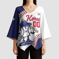 South Korea 2026 Baseball Custom Kimono Sleeve Blouse Go Champions Drip Style