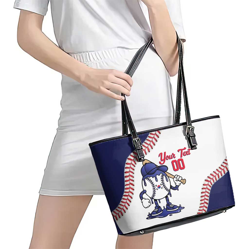South Korea 2026 Baseball Custom Leather Tote Bag Go Champions Drip Style