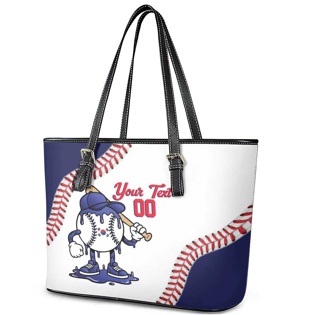 South Korea 2026 Baseball Custom Leather Tote Bag Go Champions Drip Style