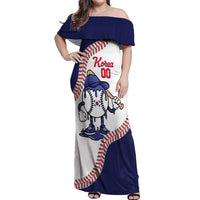 South Korea 2026 Baseball Custom Off Shoulder Maxi Dress Go Champions Drip Style