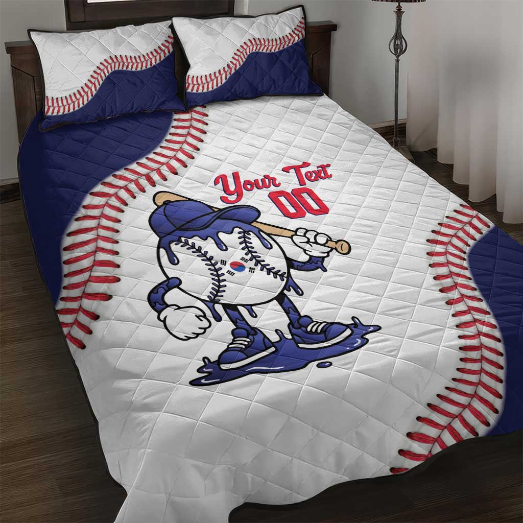 South Korea 2026 Baseball Custom Quilt Bed Set Go Champions Drip Style