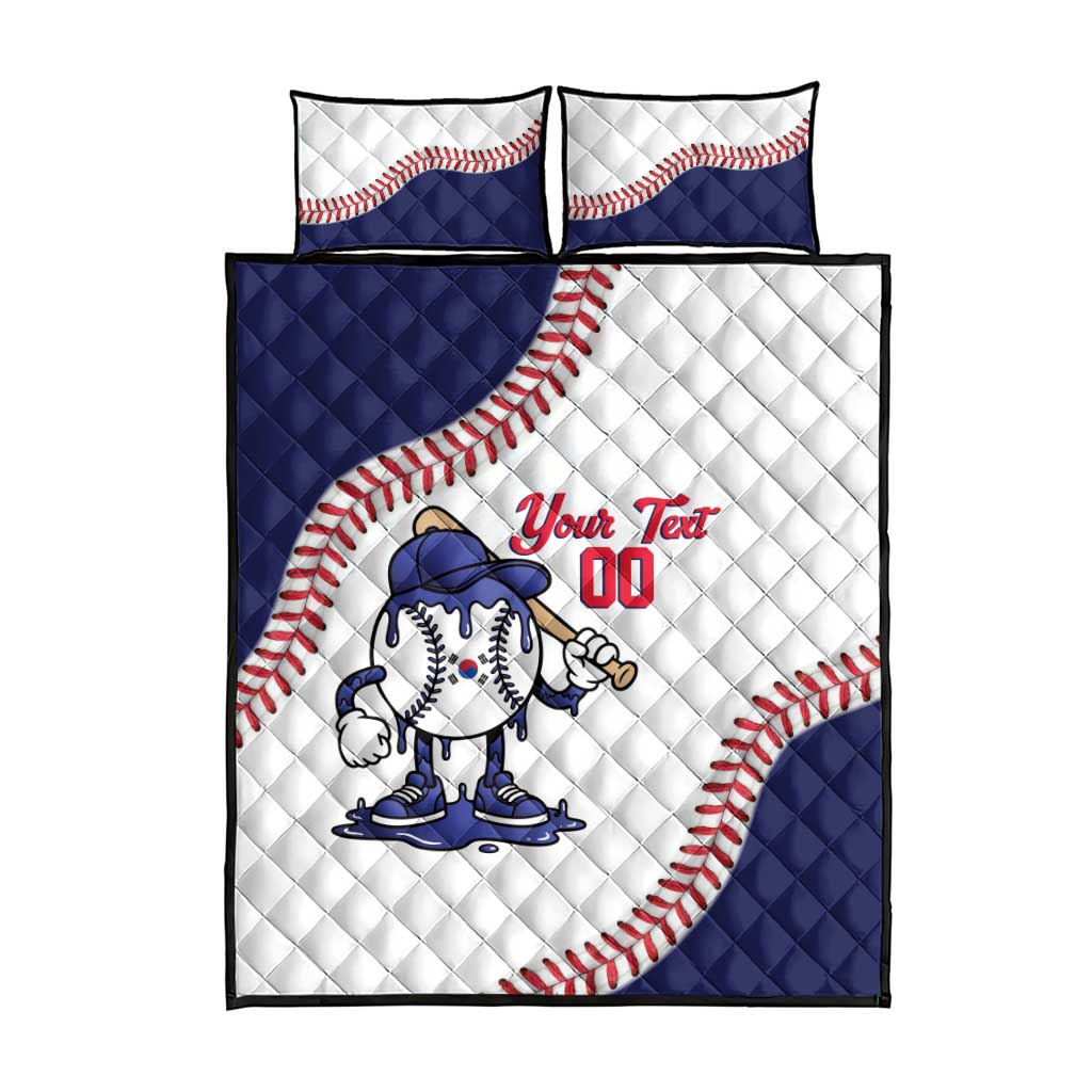 South Korea 2026 Baseball Custom Quilt Bed Set Go Champions Drip Style