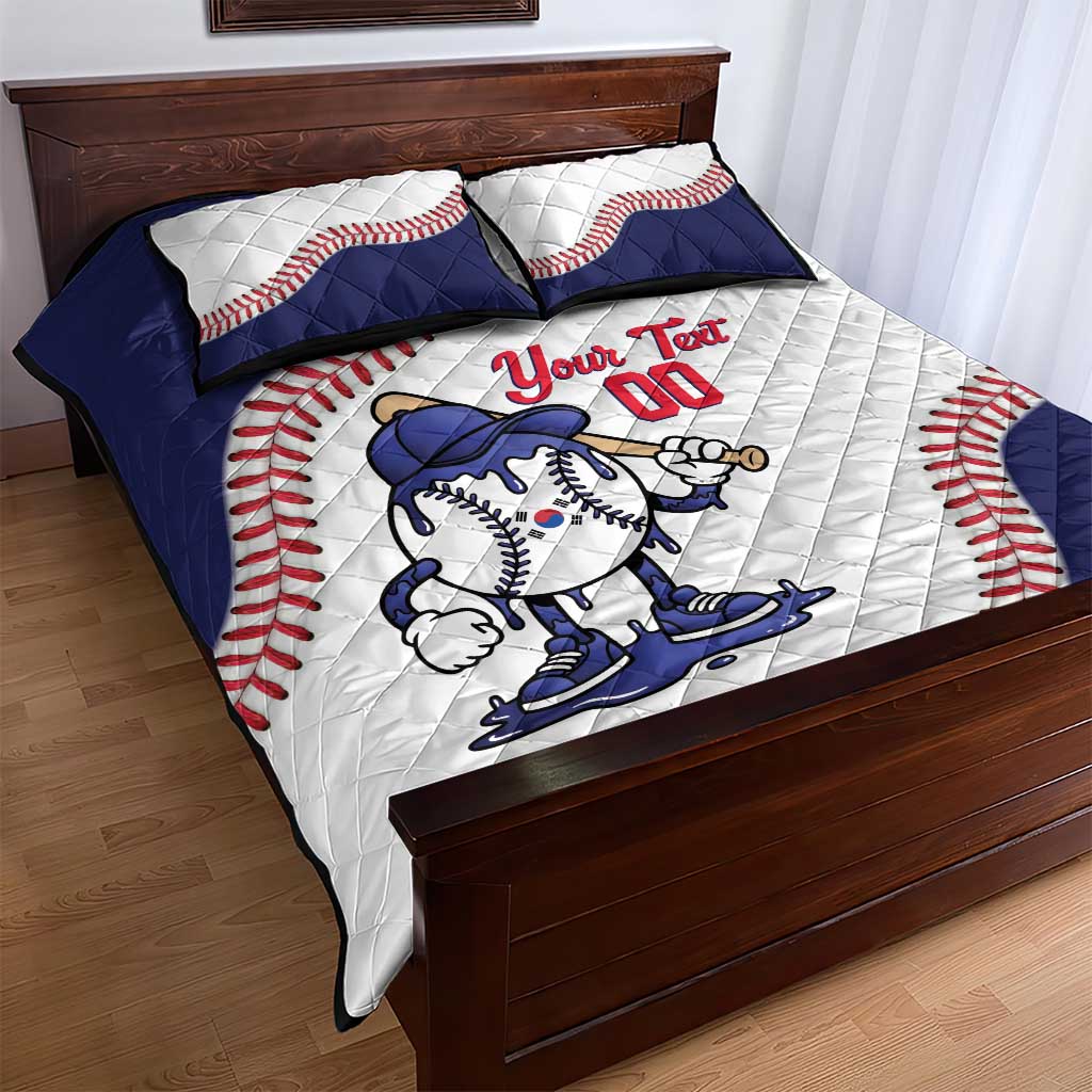 South Korea 2026 Baseball Custom Quilt Bed Set Go Champions Drip Style