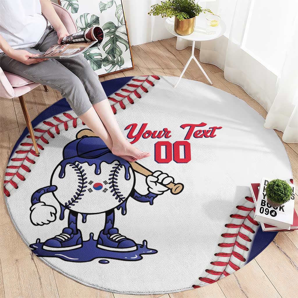 South Korea 2026 Baseball Custom Round Carpet Go Champions Drip Style