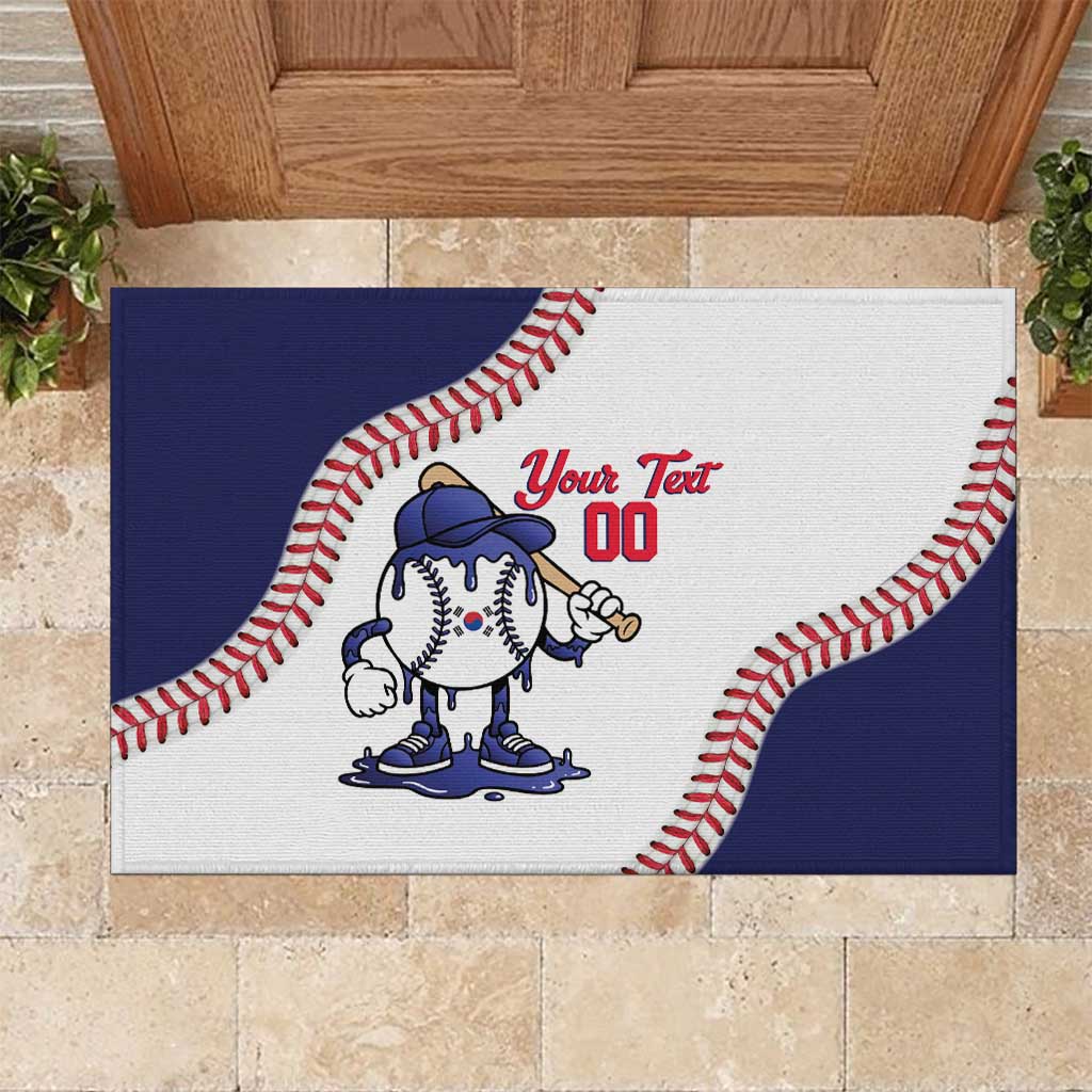 South Korea 2026 Baseball Custom Rubber Doormat Go Champions Drip Style