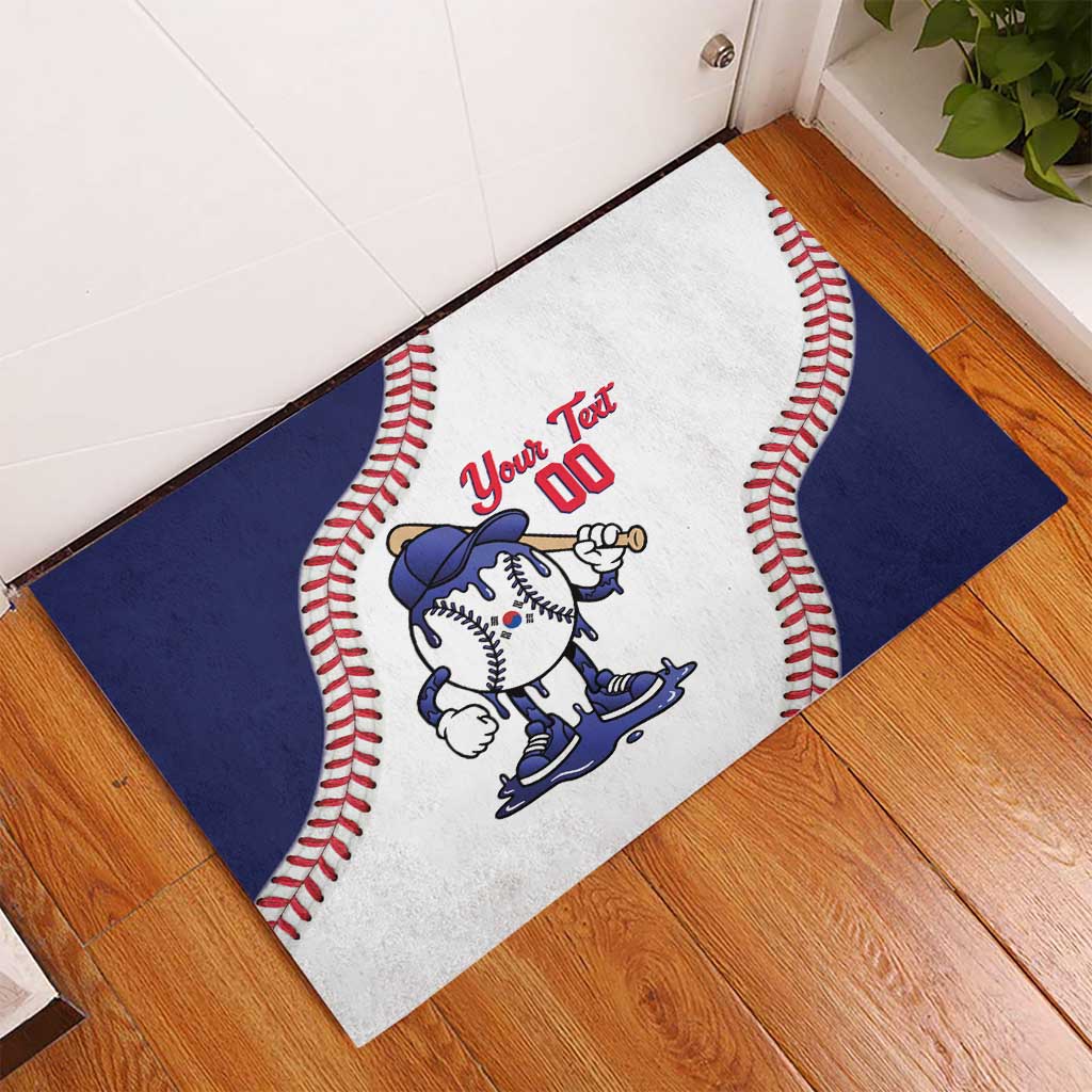 South Korea 2026 Baseball Custom Rubber Doormat Go Champions Drip Style