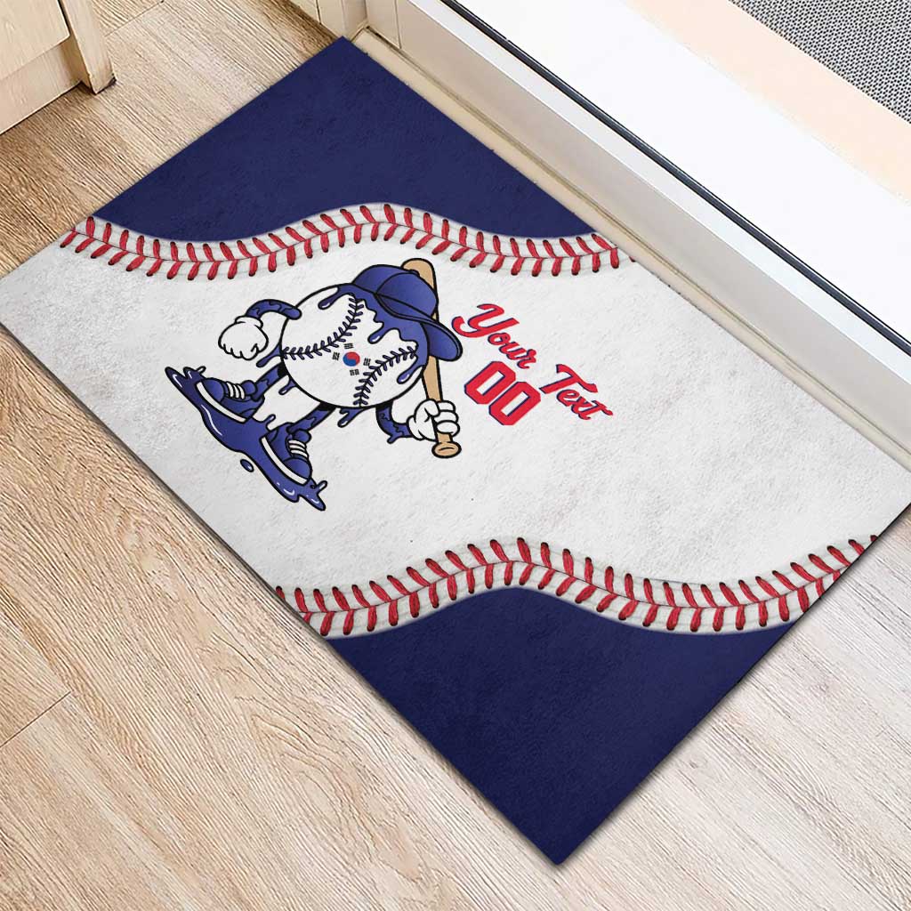 South Korea 2026 Baseball Custom Rubber Doormat Go Champions Drip Style