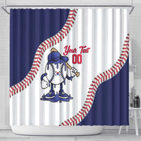 South Korea 2026 Baseball Custom Shower Curtain Go Champions Drip Style
