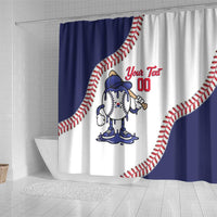 South Korea 2026 Baseball Custom Shower Curtain Go Champions Drip Style
