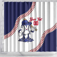 South Korea 2026 Baseball Custom Shower Curtain Go Champions Drip Style
