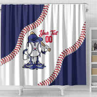 South Korea 2026 Baseball Custom Shower Curtain Go Champions Drip Style