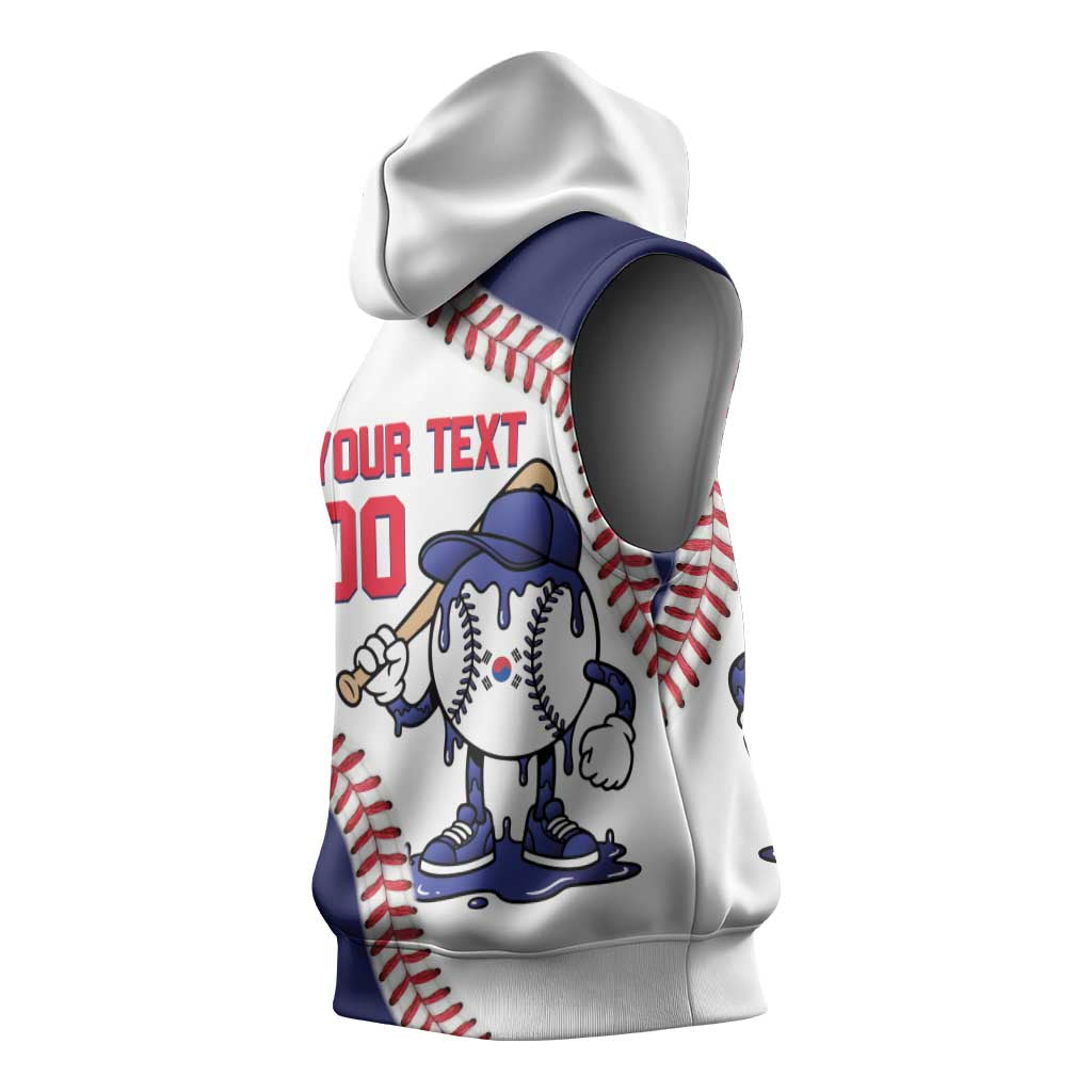 South Korea 2026 Baseball Custom Sleeveless Hoodie Go Champions Drip Style