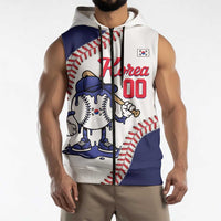 South Korea 2026 Baseball Custom Sleeveless Zip Hoodie Go Champions Drip Style