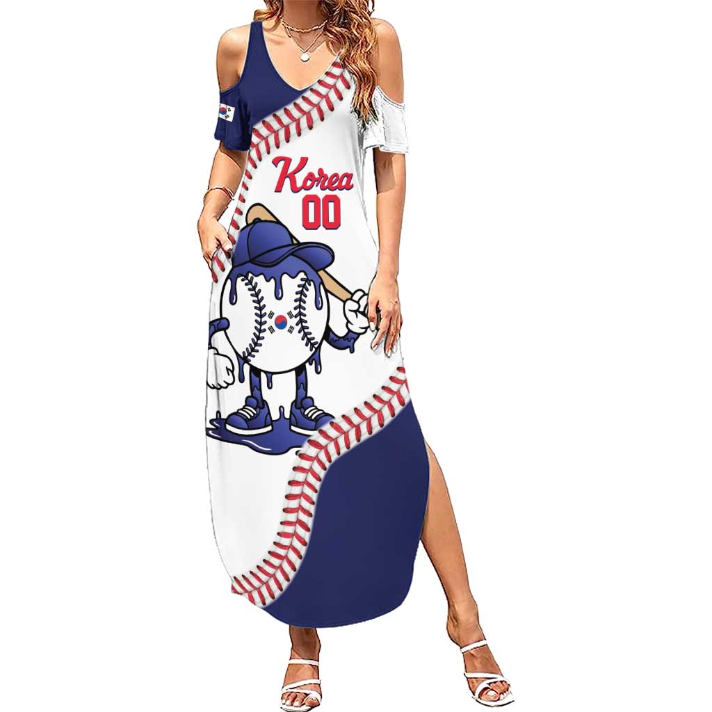 South Korea 2026 Baseball Custom Summer Maxi Dress Go Champions Drip Style