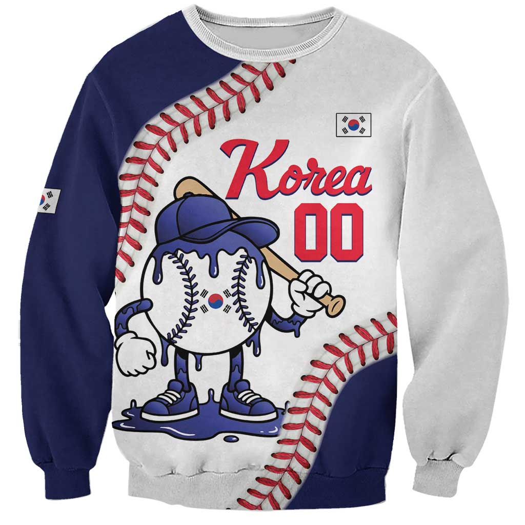 South Korea 2026 Baseball Custom Sweatshirt Go Champions Drip Style