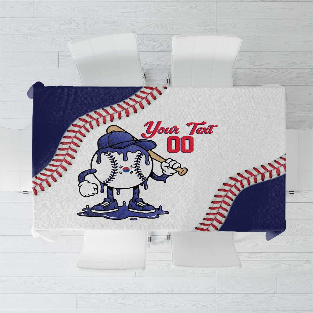South Korea 2026 Baseball Custom Tablecloth Go Champions Drip Style