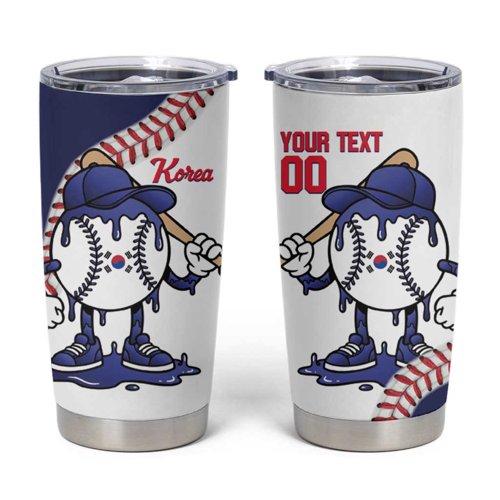 South Korea 2026 Baseball Custom Tumbler Cup Go Champions Drip Style