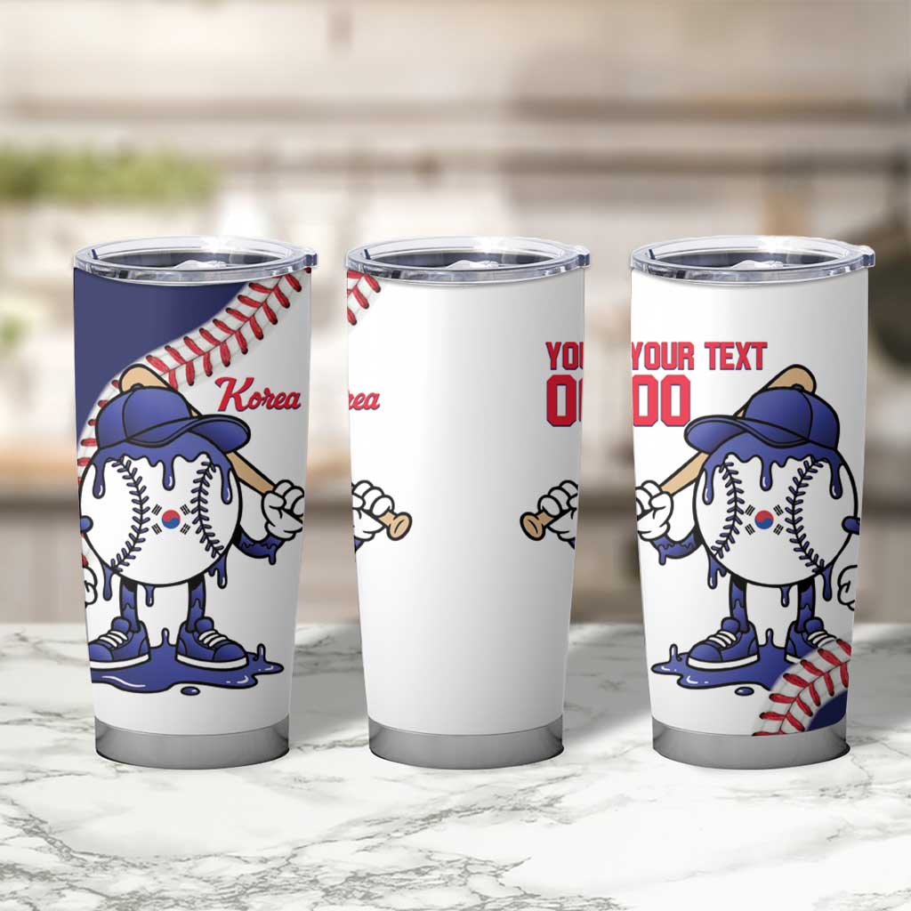 South Korea 2026 Baseball Custom Tumbler Cup Go Champions Drip Style