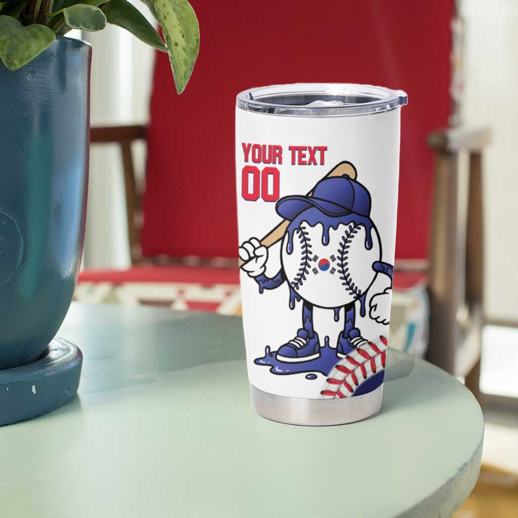 South Korea 2026 Baseball Custom Tumbler Cup Go Champions Drip Style