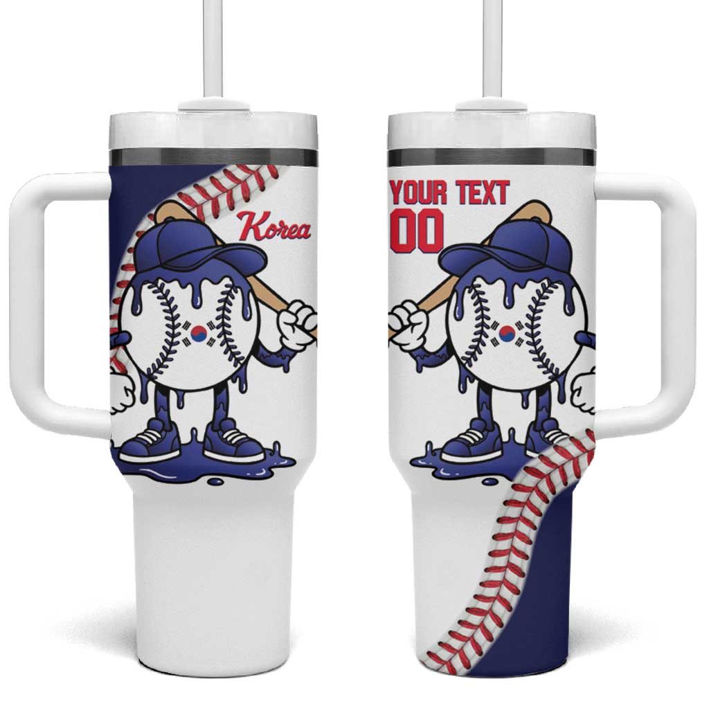 South Korea 2026 Baseball Custom Tumbler With Handle Go Champions Drip Style