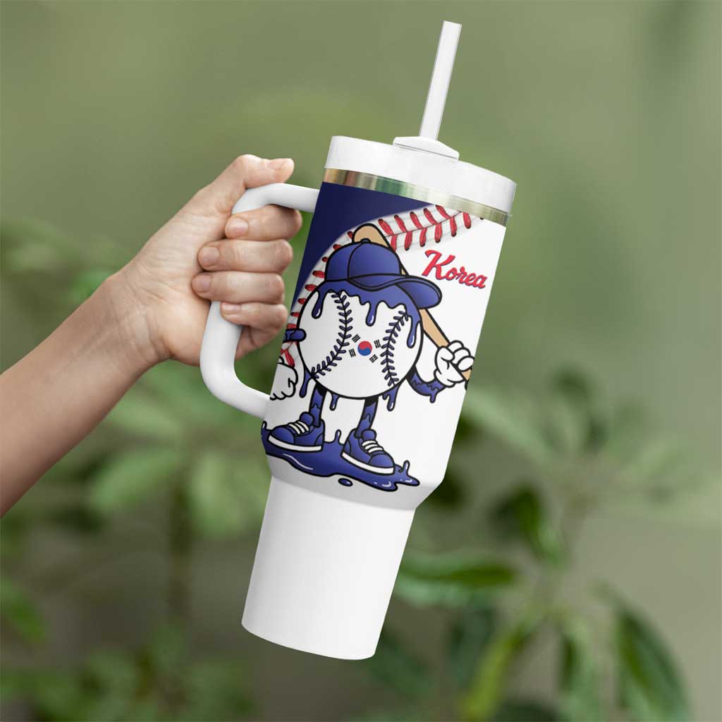 South Korea 2026 Baseball Custom Tumbler With Handle Go Champions Drip Style