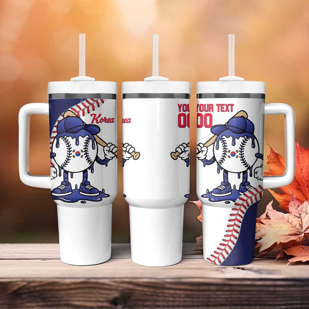 South Korea 2026 Baseball Custom Tumbler With Handle Go Champions Drip Style