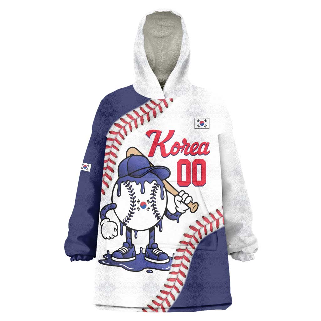 South Korea 2026 Baseball Custom Wearable Blanket Hoodie Go Champions Drip Style