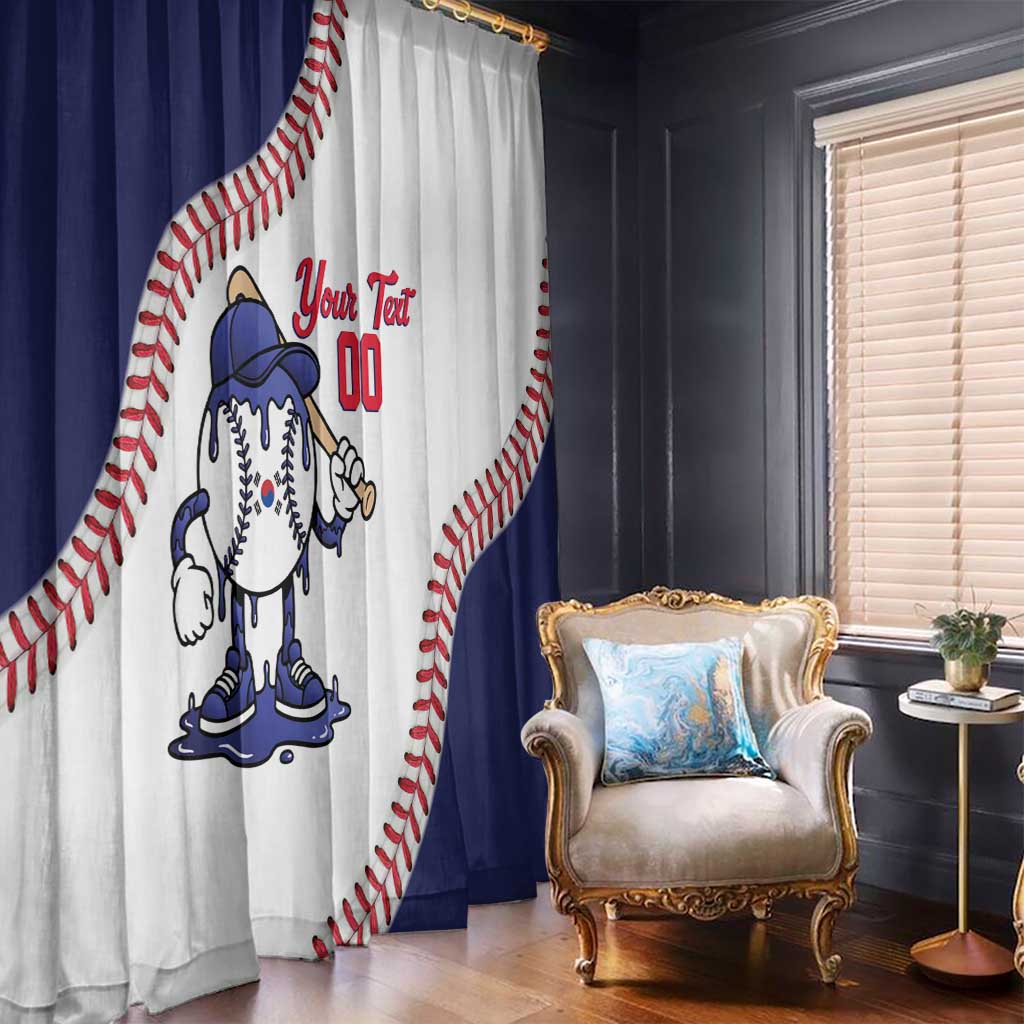 South Korea 2026 Baseball Custom Window Curtain Go Champions Drip Style