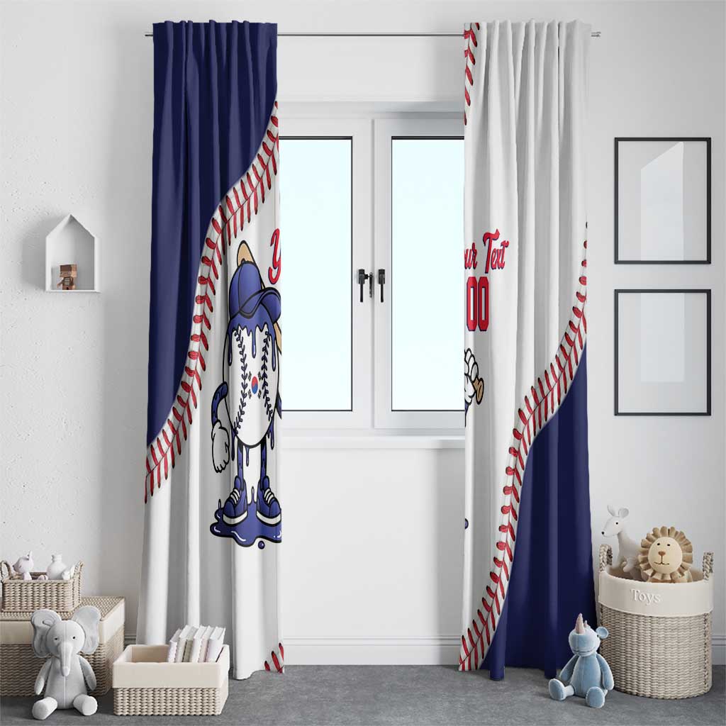 South Korea 2026 Baseball Custom Window Curtain Go Champions Drip Style