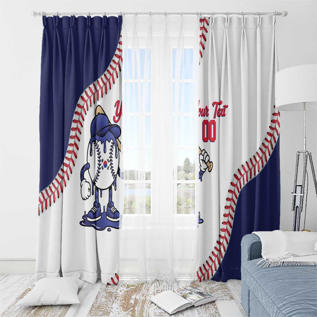 South Korea 2026 Baseball Custom Window Curtain Go Champions Drip Style