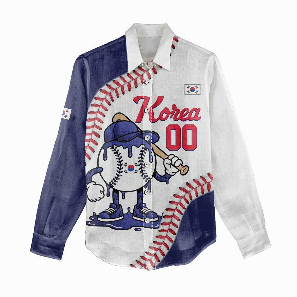 South Korea 2026 Baseball Custom Women Casual Shirt Go Champions Drip Style