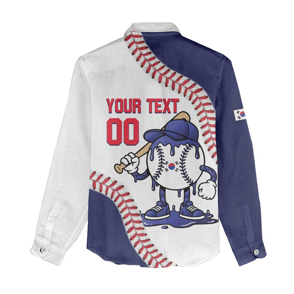 South Korea 2026 Baseball Custom Women Casual Shirt Go Champions Drip Style