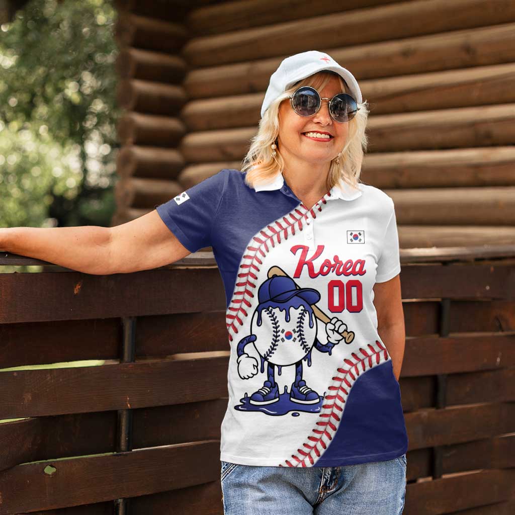 South Korea 2026 Baseball Custom Women Polo Shirt Go Champions Drip Style