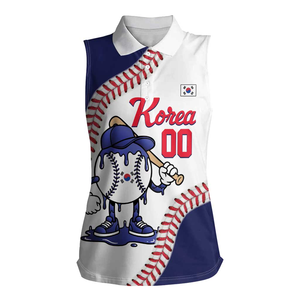 South Korea 2026 Baseball Custom Women Sleeveless Polo Shirt Go Champions Drip Style