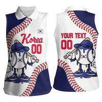 South Korea 2026 Baseball Custom Women Sleeveless Polo Shirt Go Champions Drip Style