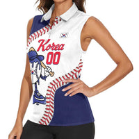 South Korea 2026 Baseball Custom Women Sleeveless Polo Shirt Go Champions Drip Style