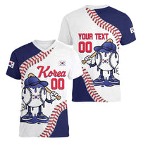 South Korea 2026 Baseball Custom Women V-Neck T-Shirt Go Champions Drip Style