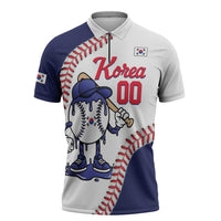 South Korea 2026 Baseball Custom Zipper Polo Shirt Go Champions Drip Style