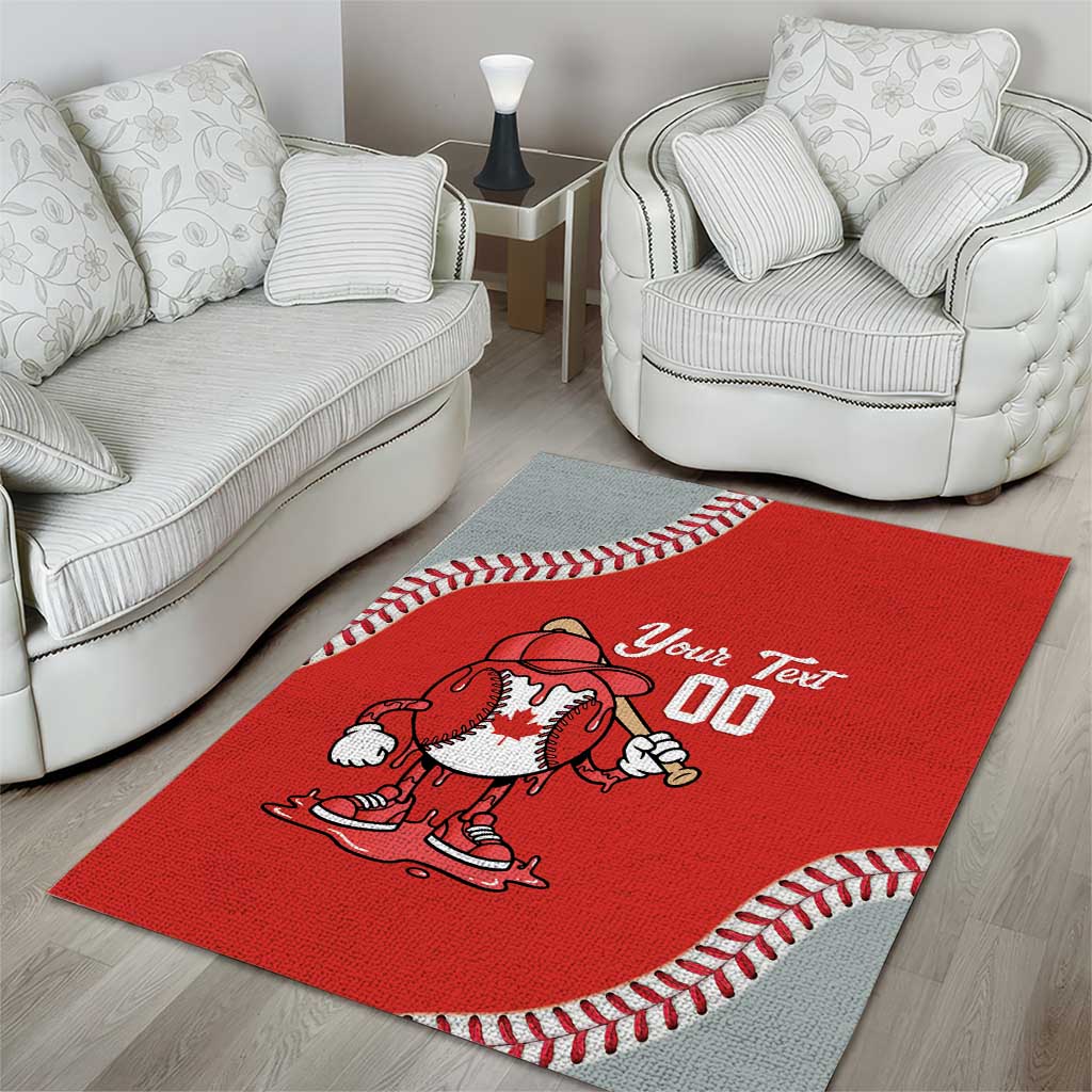 Canada 2026 Baseball Custom Area Rug Go Champions Drip Style