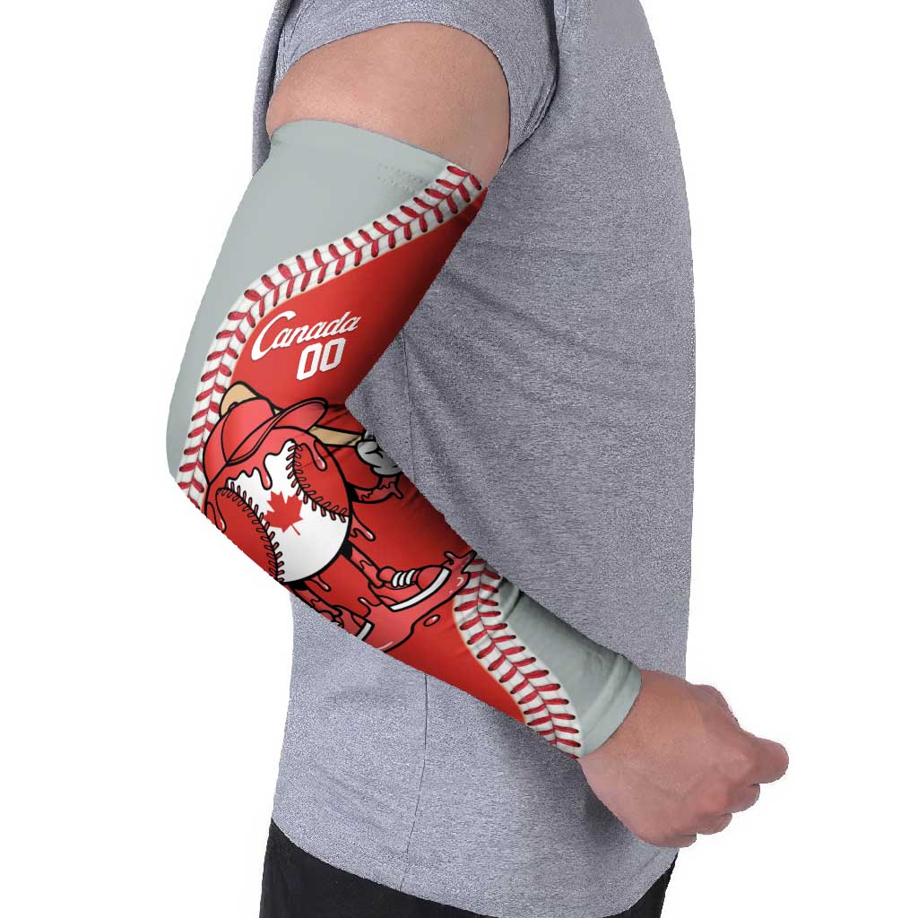 Canada 2026 Baseball Custom Arm Sleeves Go Champions Drip Style
