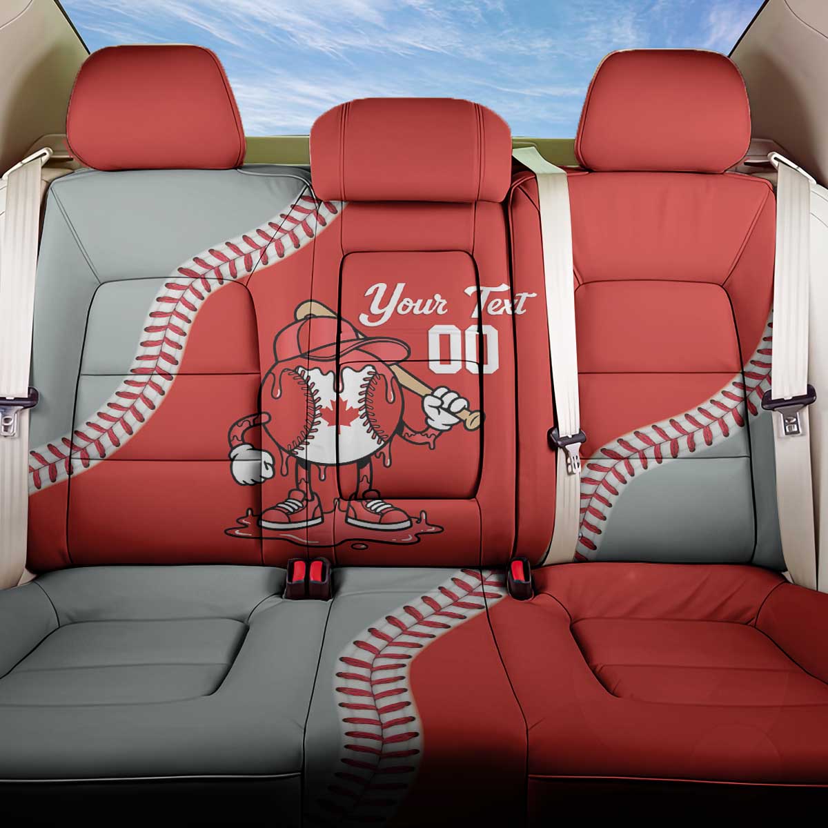 Canada 2026 Baseball Custom Back Car Seat Cover Go Champions Drip Style