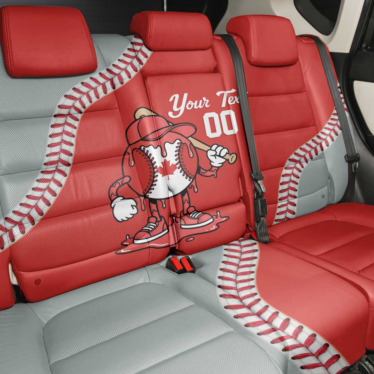 Canada 2026 Baseball Custom Back Car Seat Cover Go Champions Drip Style