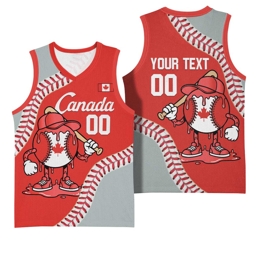 Canada 2026 Baseball Custom Basketball Jersey Go Champions Drip Style