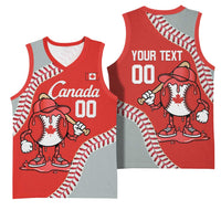 Canada 2026 Baseball Custom Basketball Jersey Go Champions Drip Style