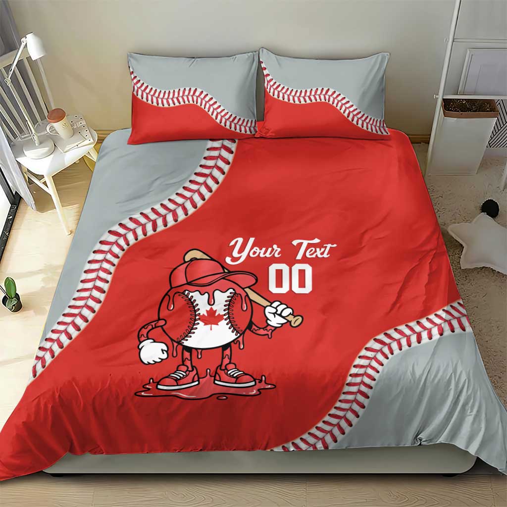 Canada 2026 Baseball Custom Bedding Set Go Champions Drip Style