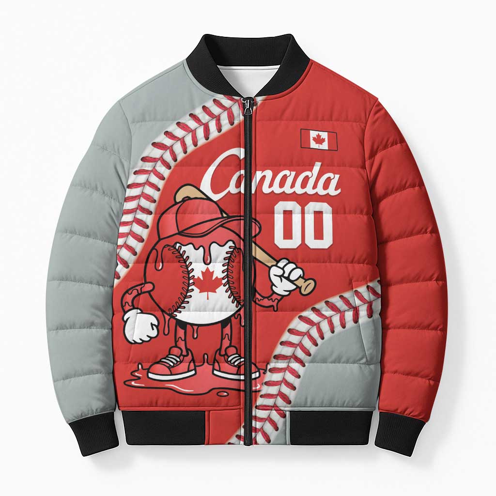 Canada 2026 Baseball Custom Bomber Puffer Jacket Go Champions Drip Style