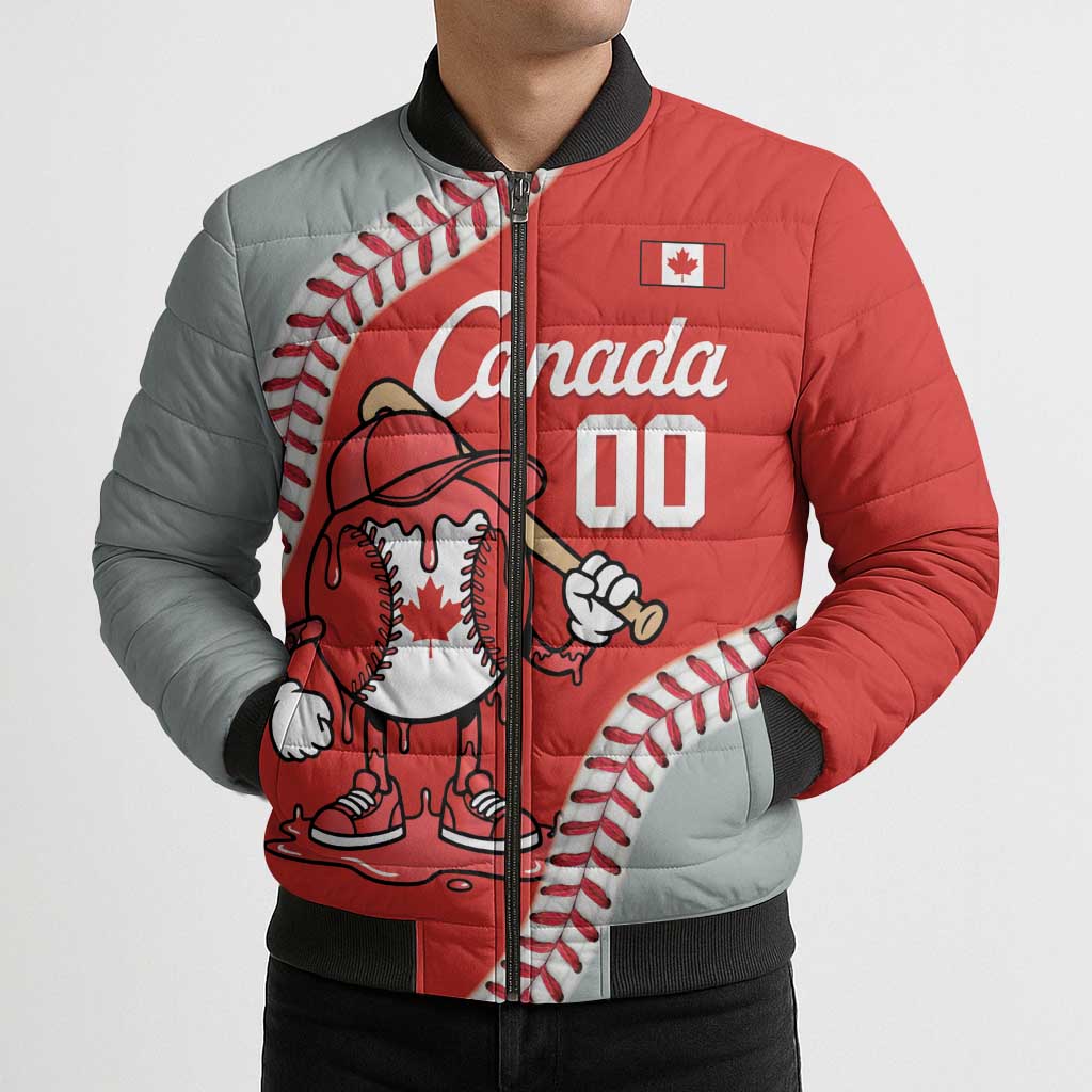 Canada 2026 Baseball Custom Bomber Puffer Jacket Go Champions Drip Style